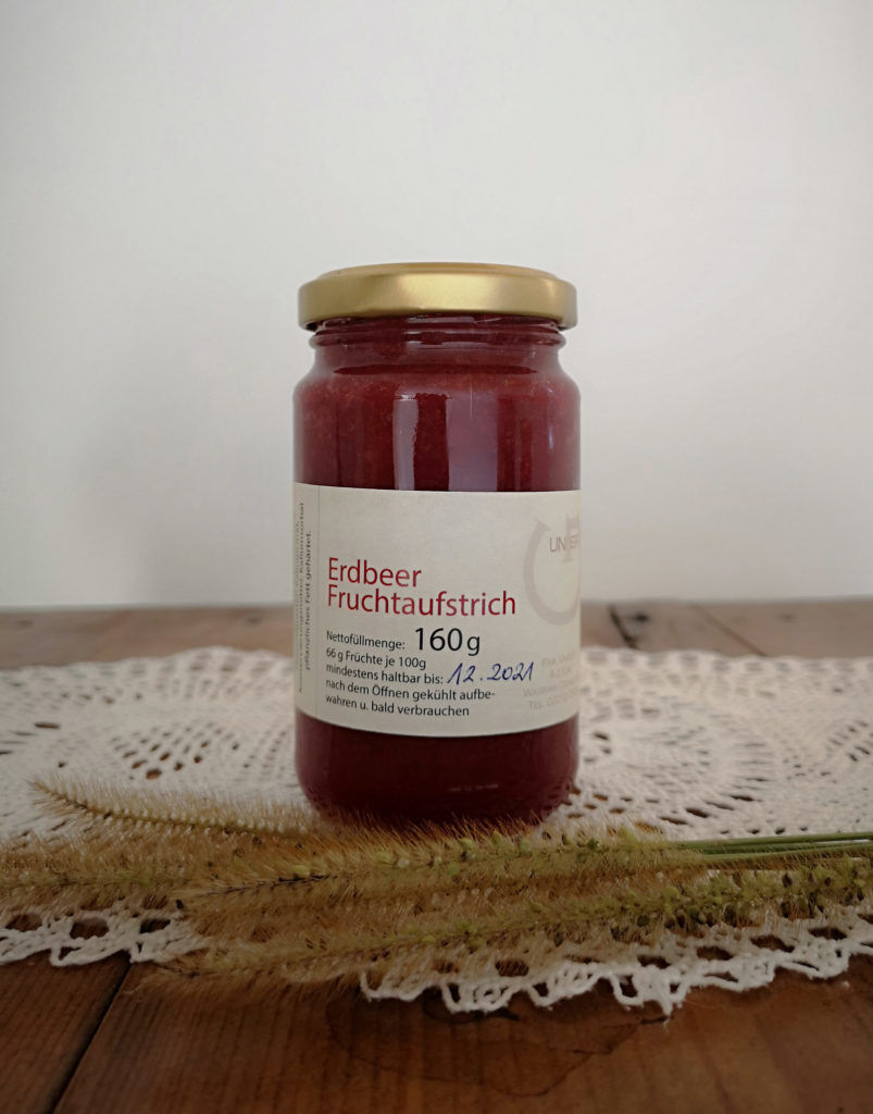 Erdbeerfruchtaufstrich