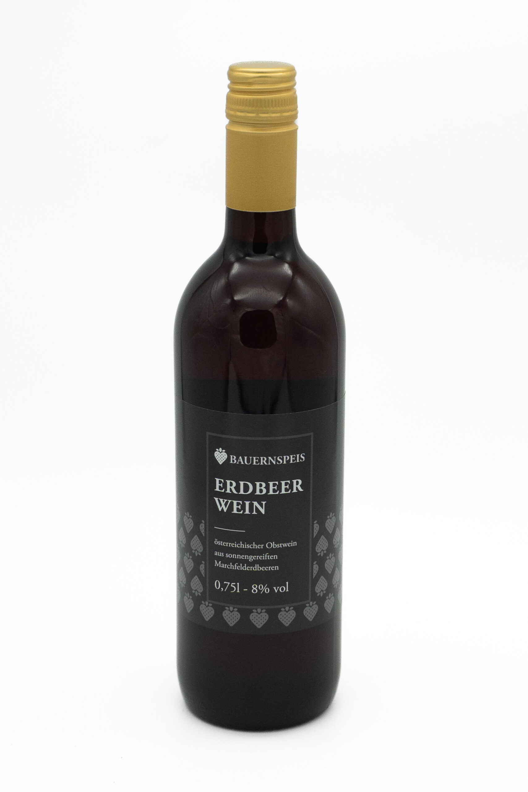 Bauernspeis Erdbeerwein in der 0,75-Liter-Flasche