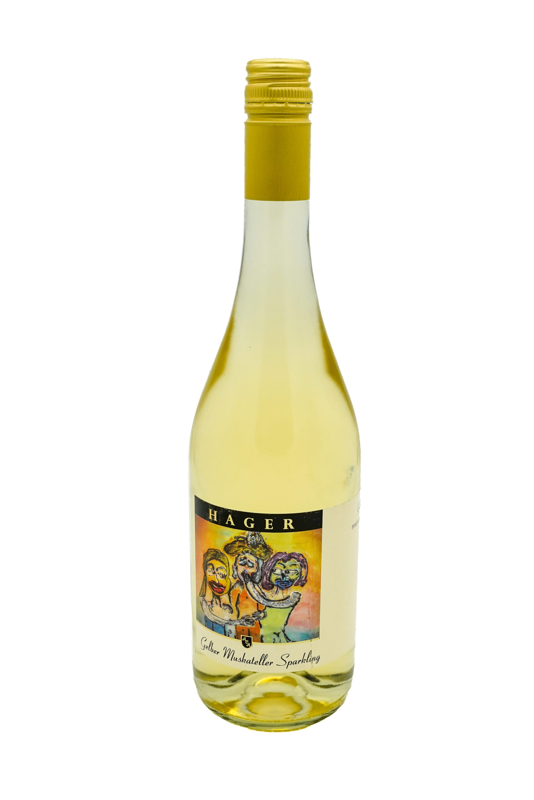 Gelber Muskateller Sparkling vom Weingut Hager in der 0,75l Flasche